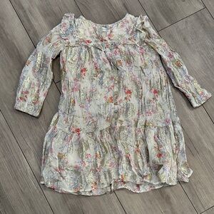 Zara Gold and Floral Patterned Blouse